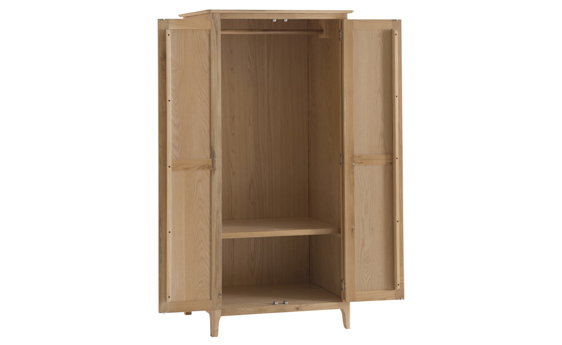 Odense Oak Large 2 Door Wardrobe