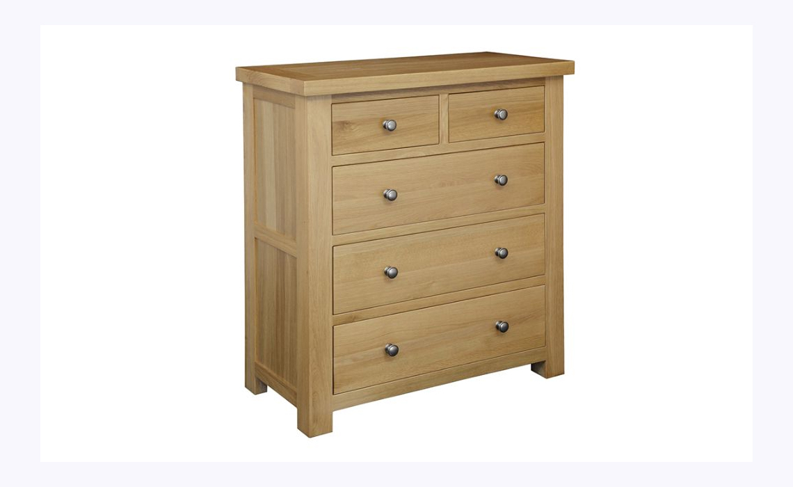 Suffolk Solid Oak 2 Over 3 Chest (Small)