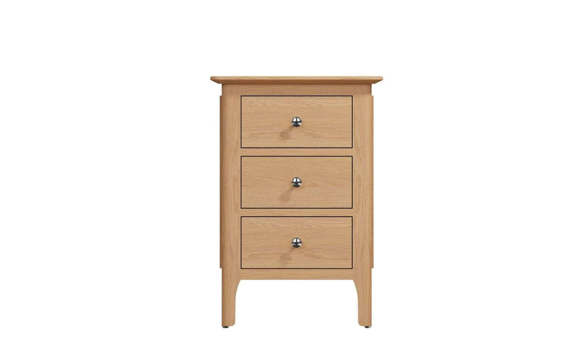Odense Oak Large 3 Drawer Bedside