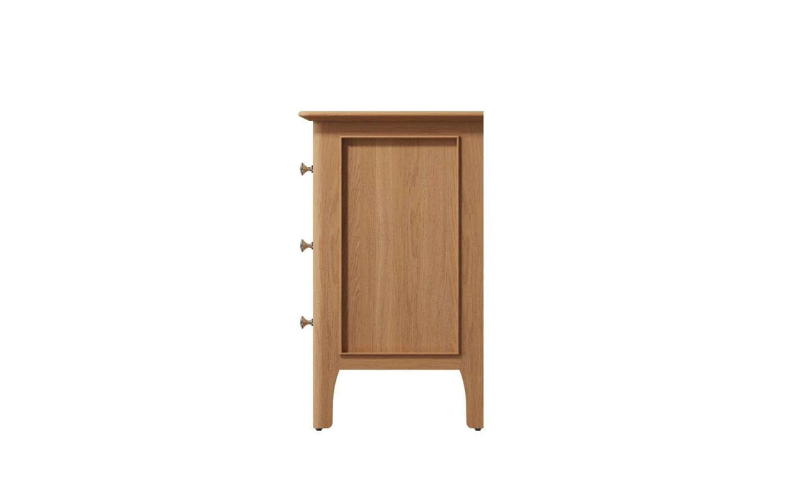 Odense Oak Large 3 Drawer Bedside