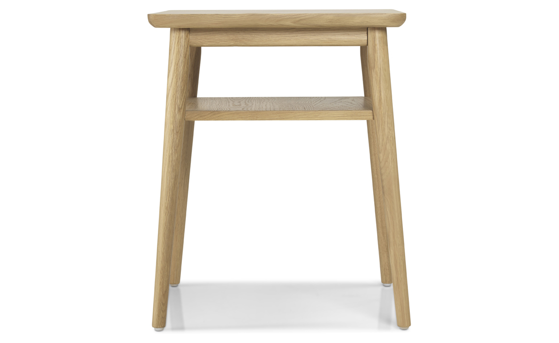 Nordic Solid Oak Lamp Table