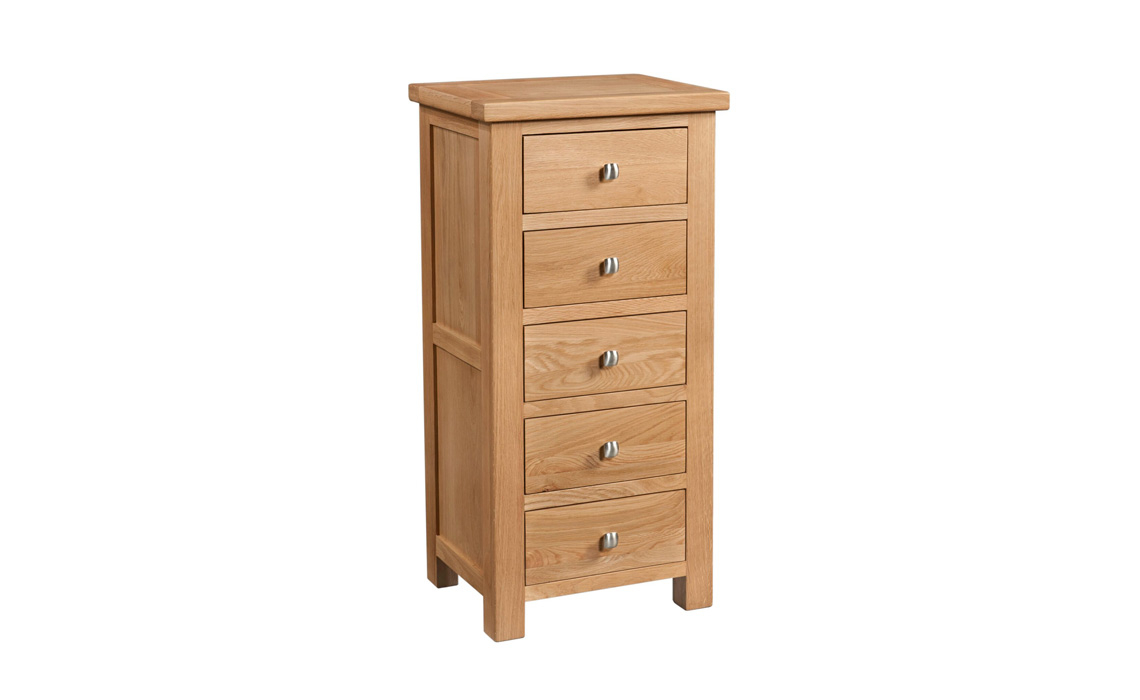 Lavenham Oak 5 Drawer Wellington Chest