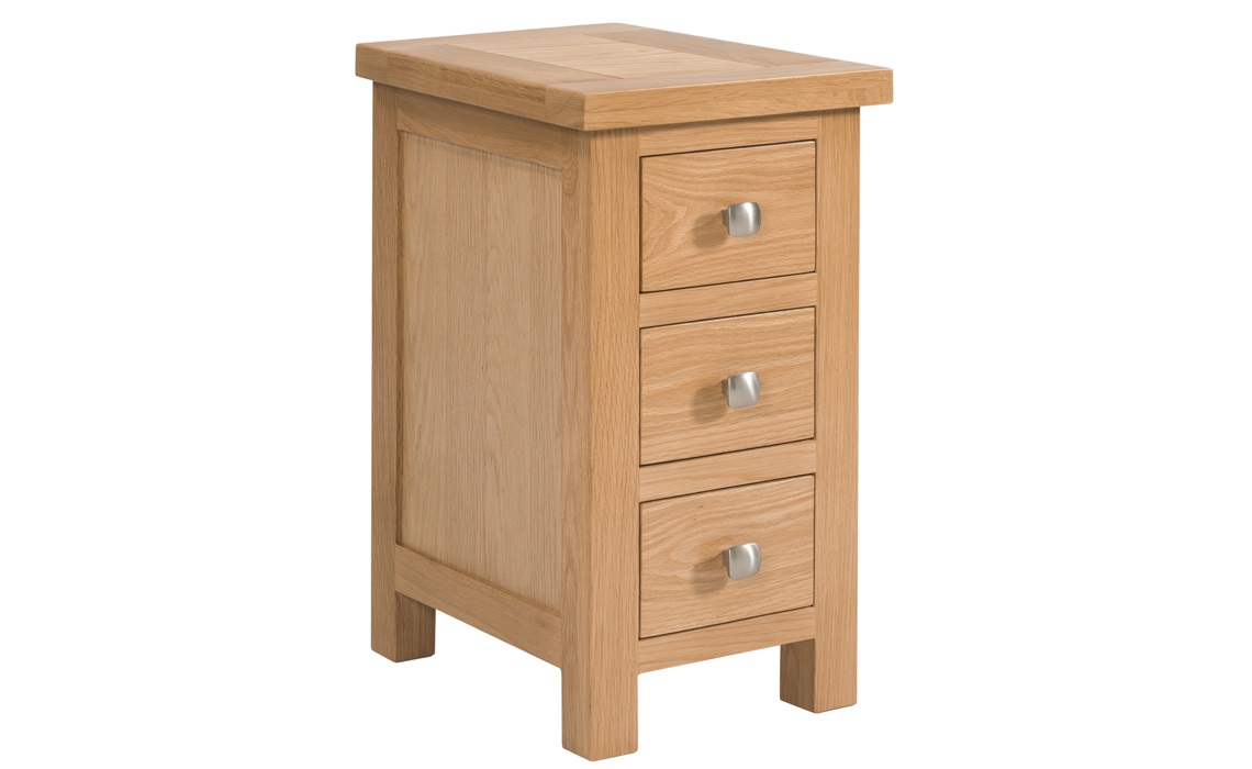 Lavenham Oak 3 Drawer Compact Bedside