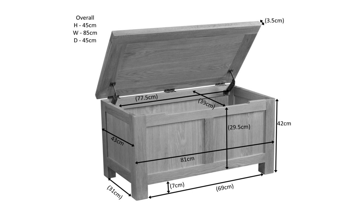 Lavenham Oak Blanket Box