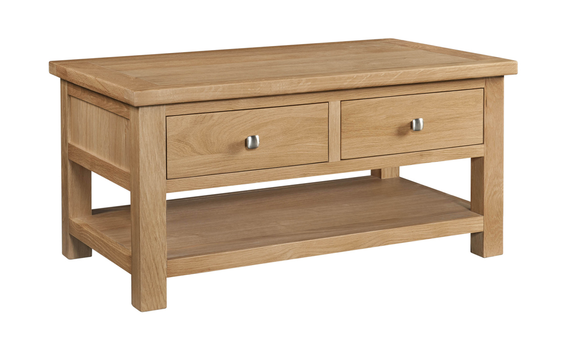 Lavenham Oak Coffee Table With Drawers 