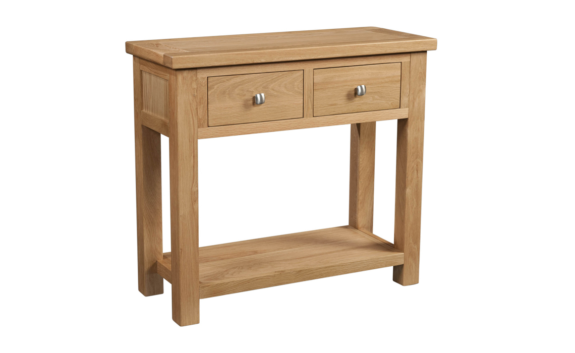 Lavenham Oak 2 Drawer Console Table