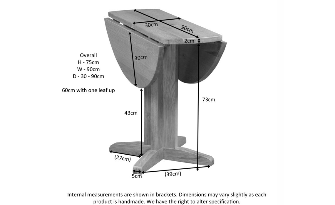 Lavenham Oak Drop Leaf Table