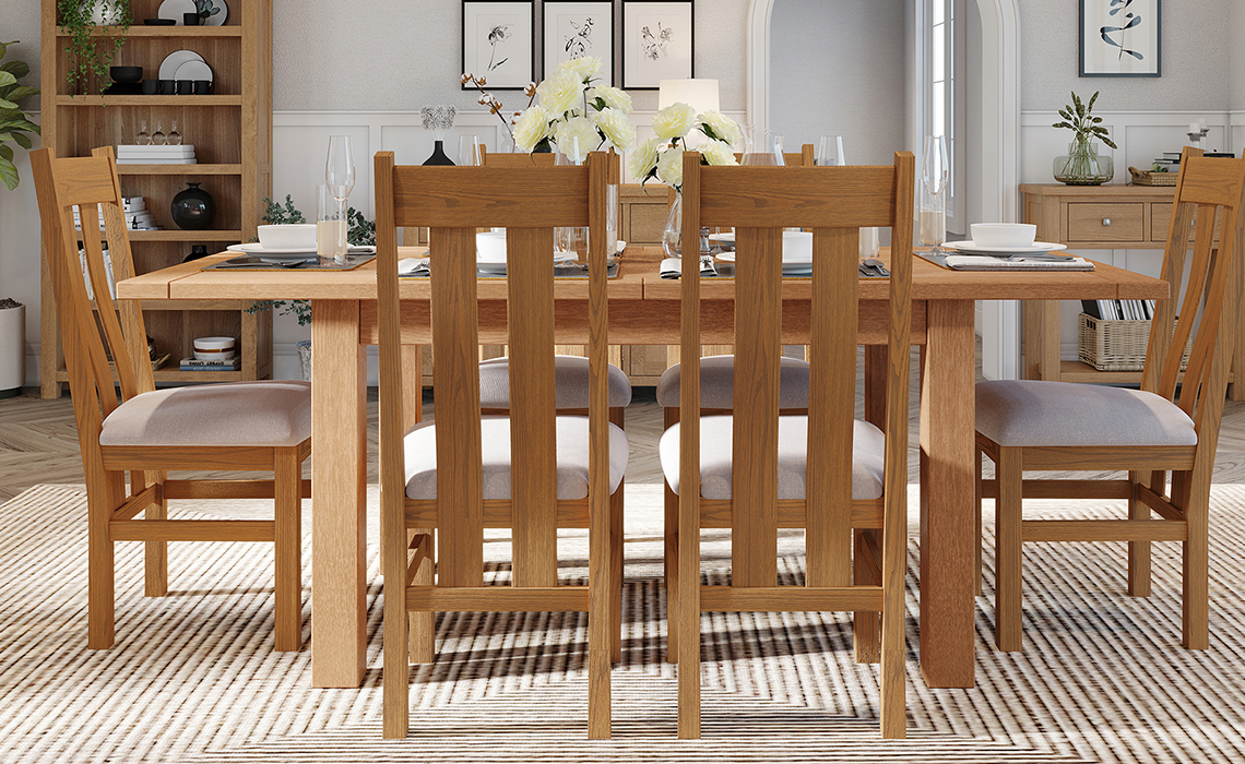 Lavenham Oak 132-198cm Extending Dining Table