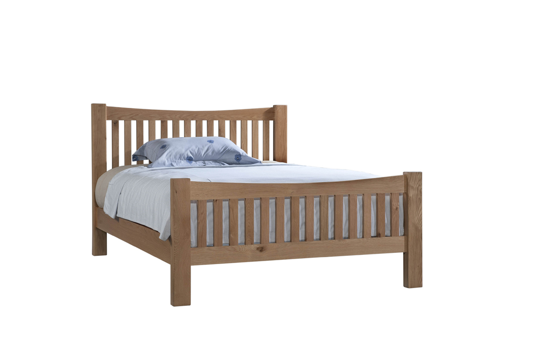 Lavenham Oak High End 3ft Single Bed Frame, Oak Beds, Mattresses