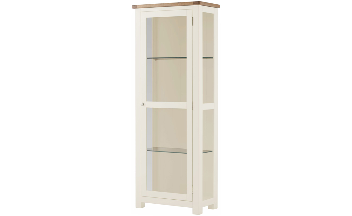Pembroke White Painted Glazed Display Cabinet