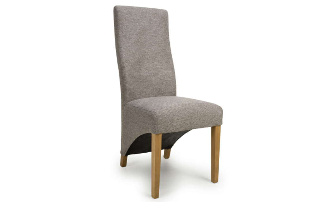 Oban Mocha Weave Linen Dining Chair