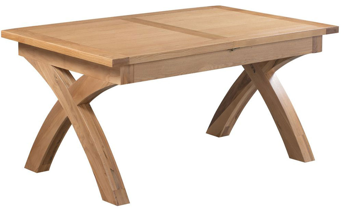 Lavenham Oak 180cm Cross Leg Extending Table