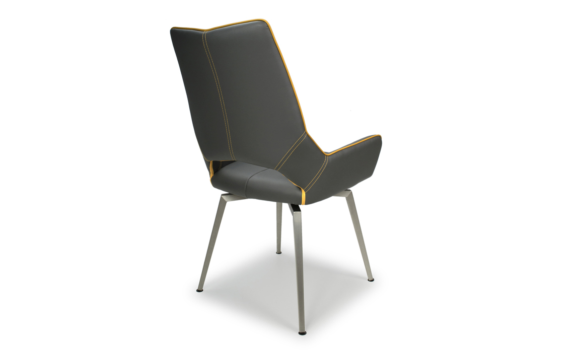 Richmond Graphite Grey Leather Chair 
