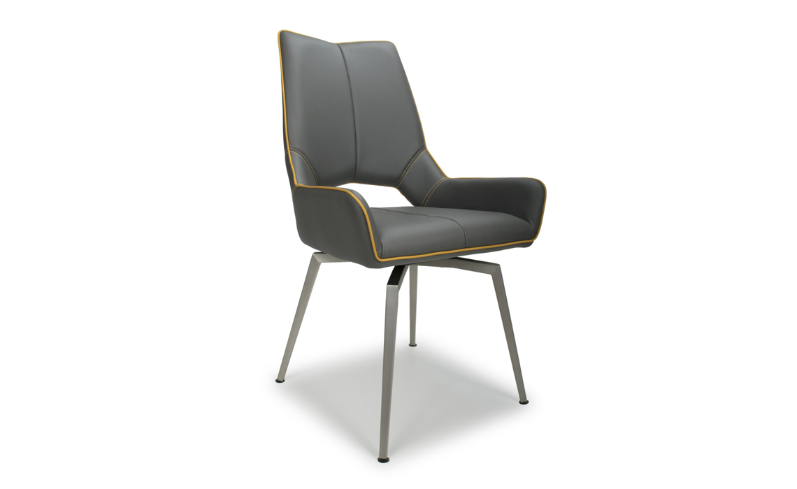 Richmond Graphite Grey Leather Chair 