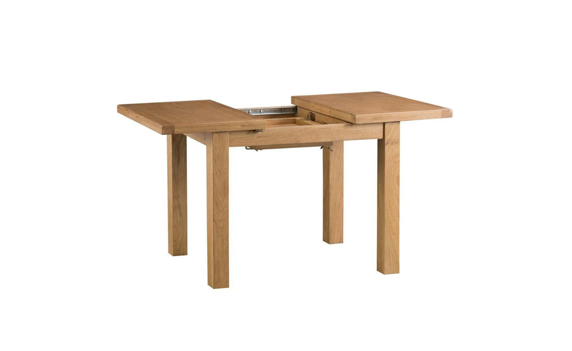 Burford Rustic Oak 100-140cm Butterfly Extending Dining Table