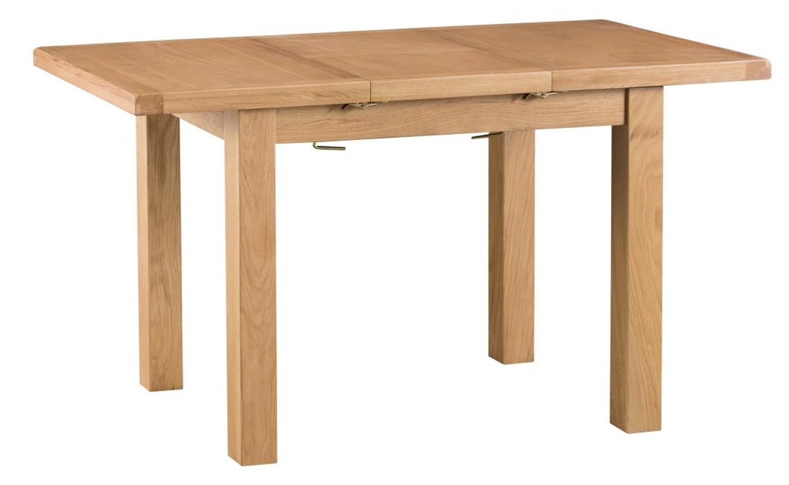 Burford Rustic Oak 100-140cm Butterfly Extending Dining Table
