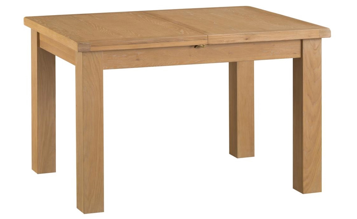 Burford Rustic Oak 125-175cm Butterfly Extending Dining Table