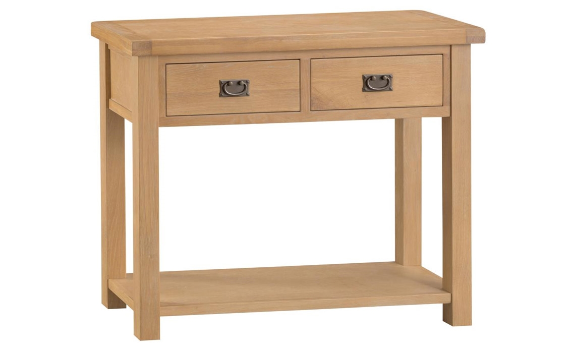 Burford Rustic Oak Medium Console Table