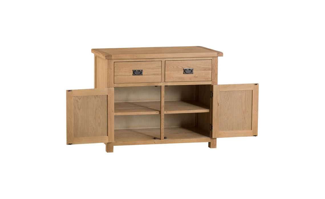 Burford Rustic Oak 2 Door 2 Drawer Sideboard