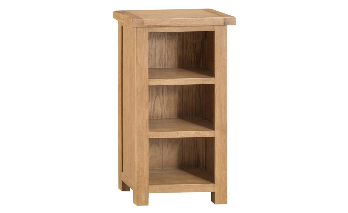 Burford Rustic Oak Narrow Bookcase