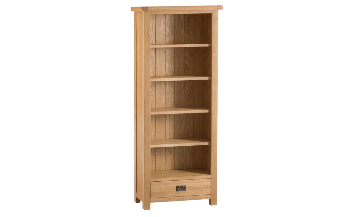 Burford Rustic Oak Medium Bookcase