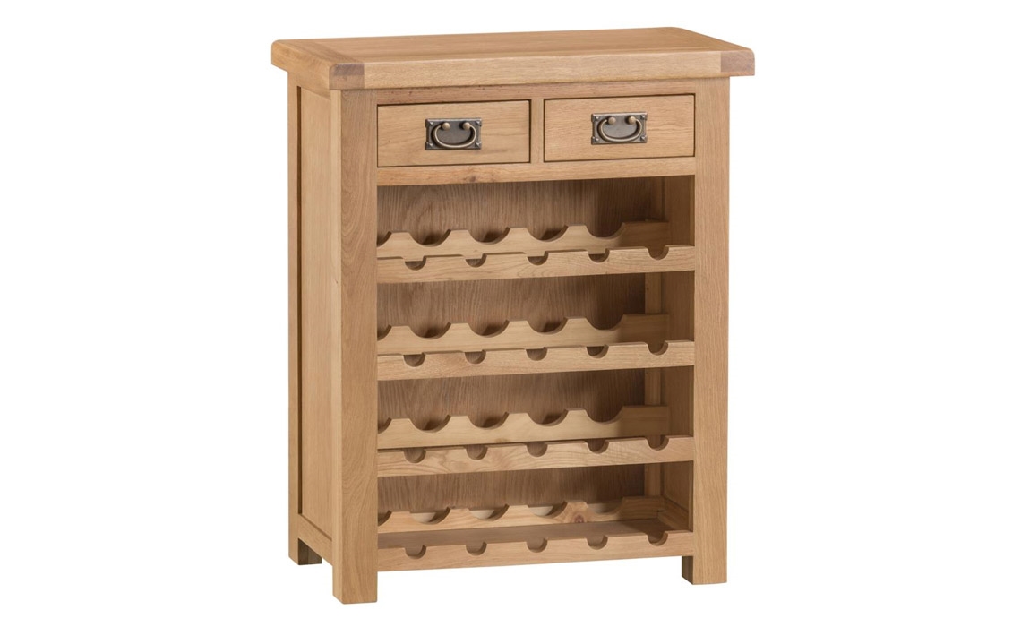 Burford Rustic Oak Small Wine Rack