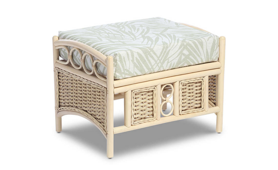 Burnham Footstool in Natural Wash