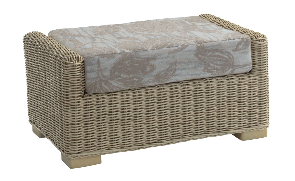 Burford Footstool in Natural Wash