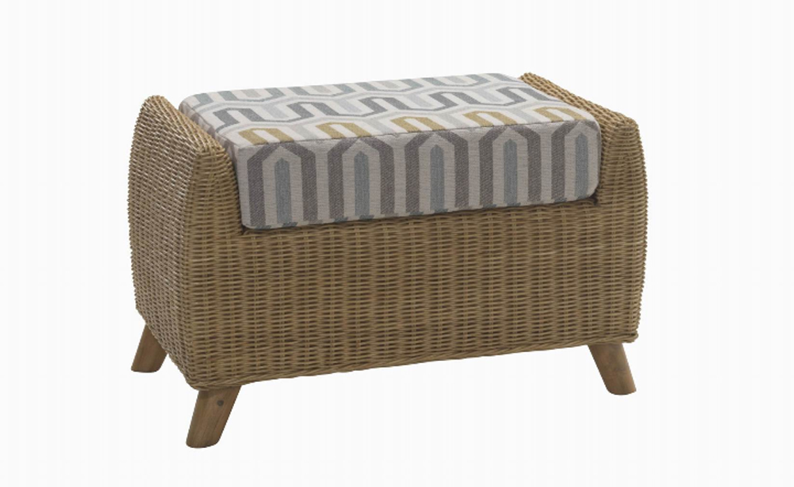 Camden Footstool in Light Oak