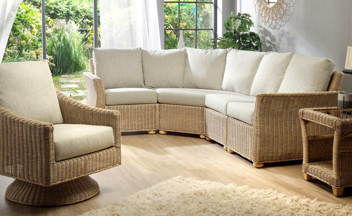 4 Piece Crawford Modular Set in Natural Wash