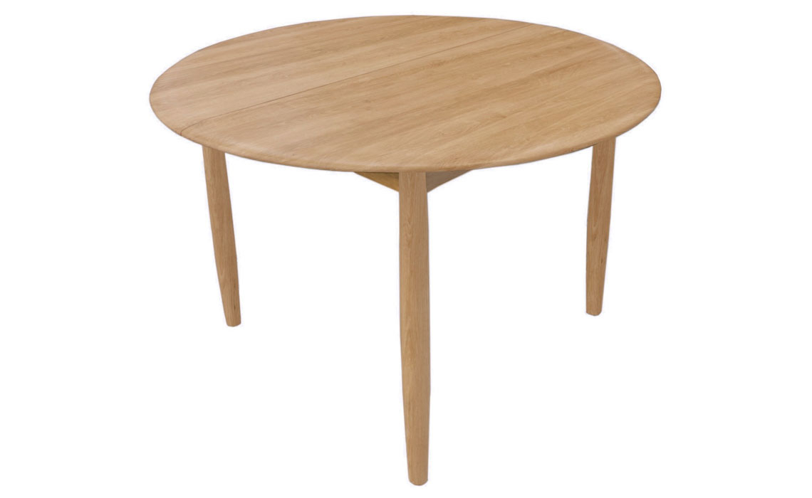 Origin Oak Round Extending Dining Table