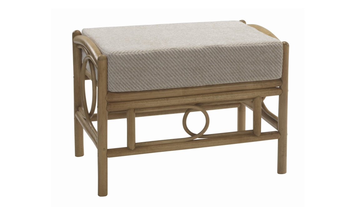 Malon Footstool in Light Oak