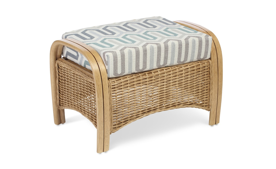 Maria Footstool in Light Oak