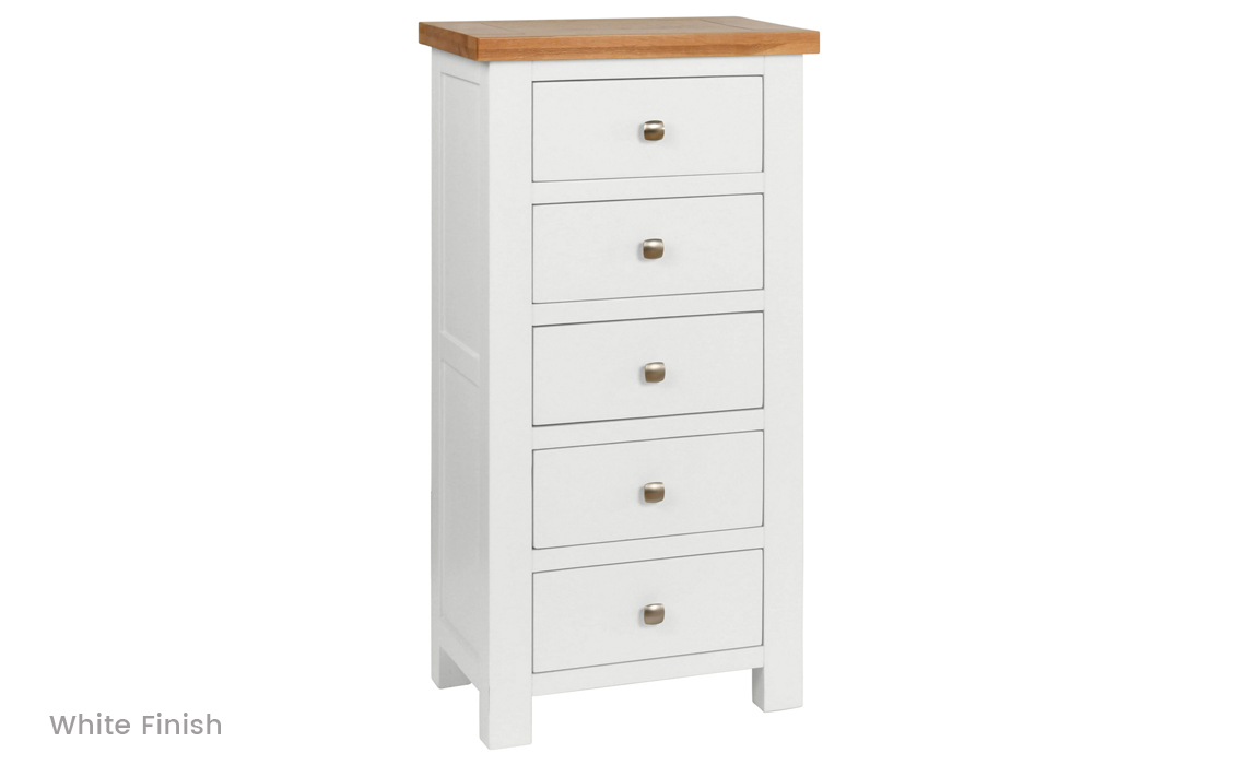 Lavenham Painted 5 Drawer Tall Chest