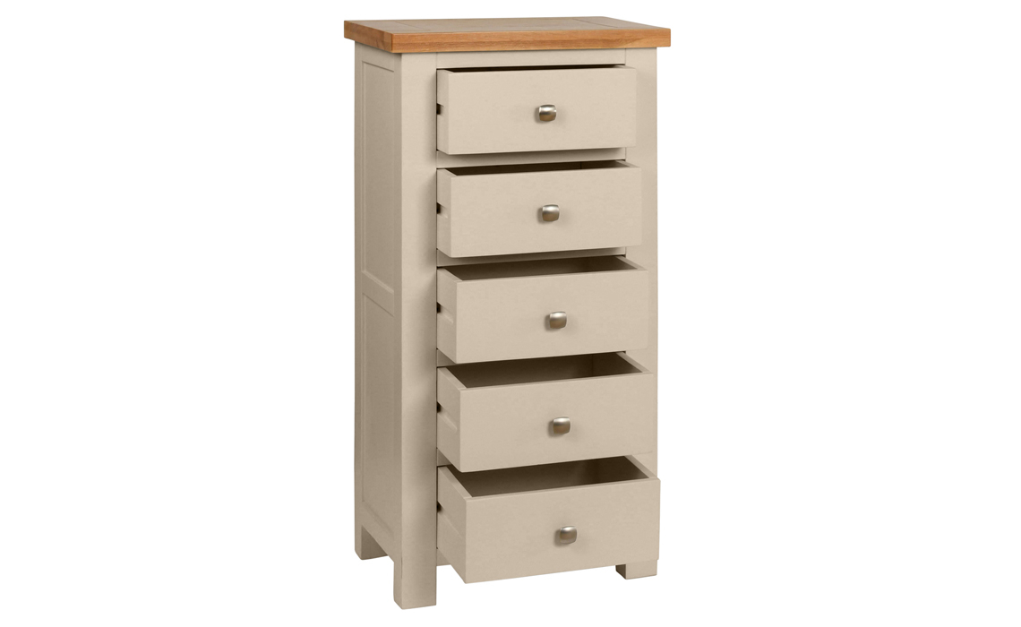 Lavenham Painted 5 Drawer Tall Chest