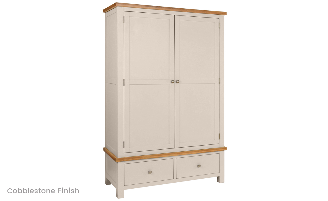Lavenham Painted Gents Wardrobe With 2 Drawers