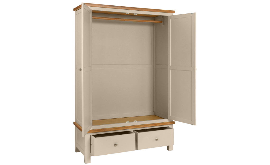 Lavenham Painted Gents Wardrobe With 2 Drawers