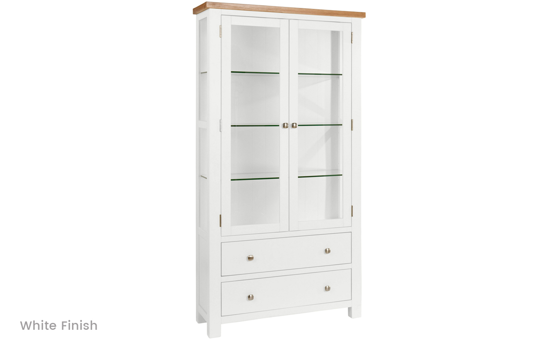 Lavenham Painted Display Cabinet With Glass Doors