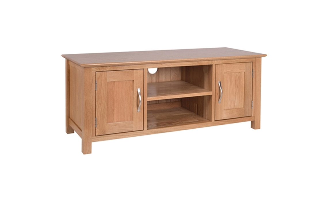 Woodford Solid Oak Large TV Cabinet