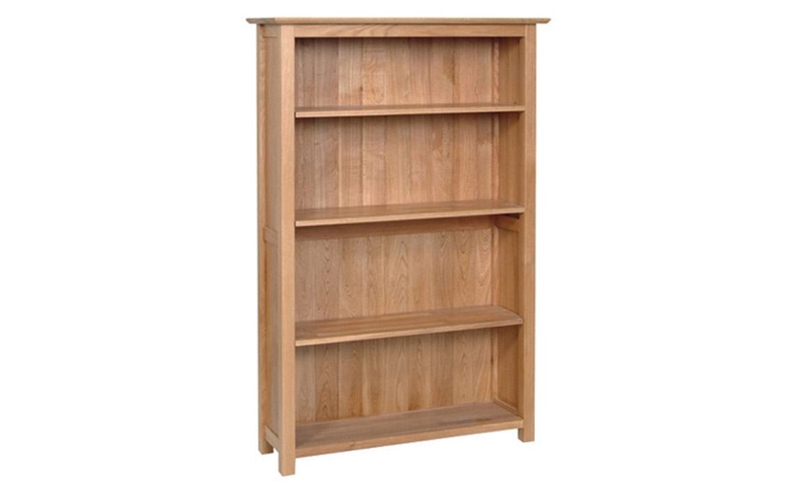Woodford Solid Oak 5ft Medium Bookcase