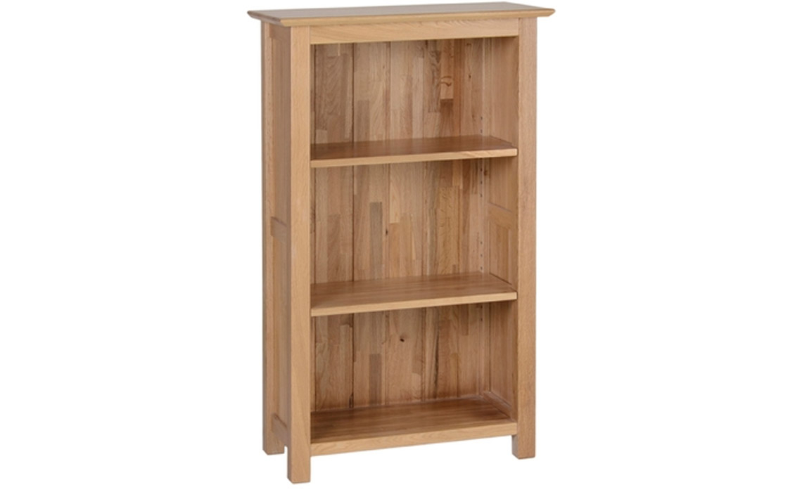 Woodford Solid Oak Small Narrow Bookcase