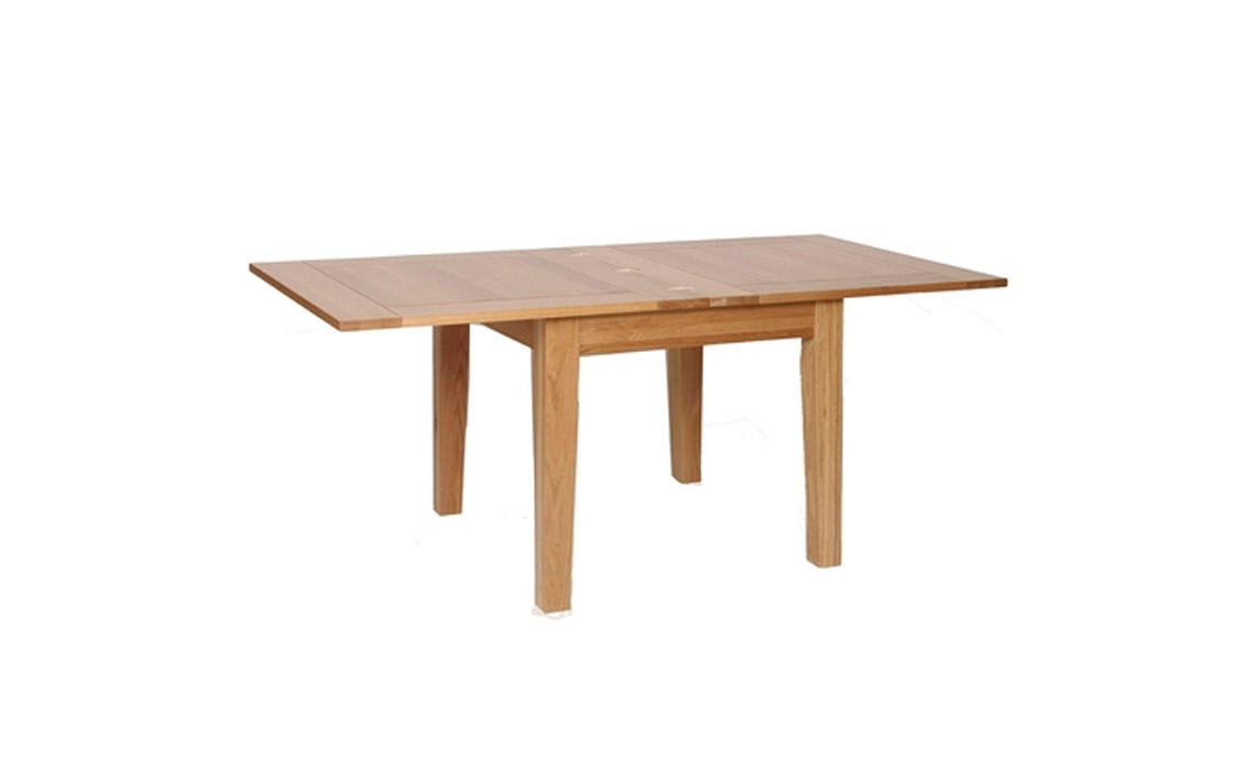 Woodford Solid Oak 92-184cm Flip Top Extending Table 