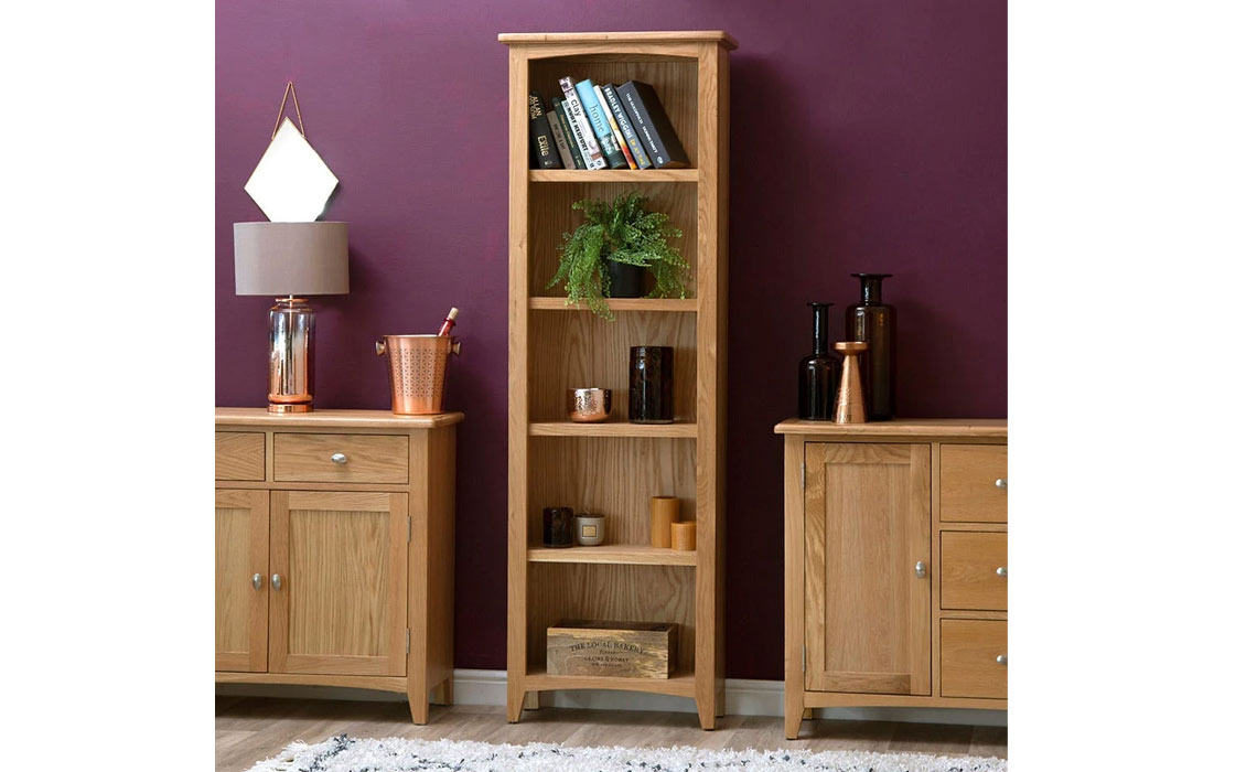 Columbus Oak Large Bookcase 