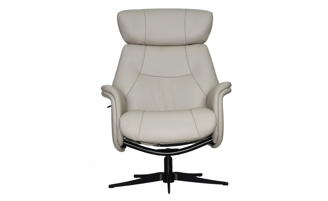 Andalusia Swivel Recliner & Footstool - Leather Or Fabric