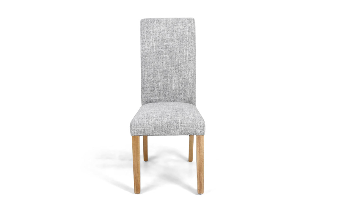 Karta Scroll Back Chair in Grey Weave  
