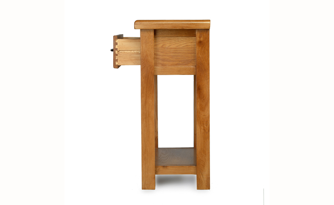 Hollywood Oak Small Hall Table, Oak and Oak veneers Beds, Mattresses