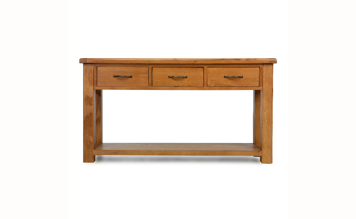 Hollywood Oak Large Console Table 