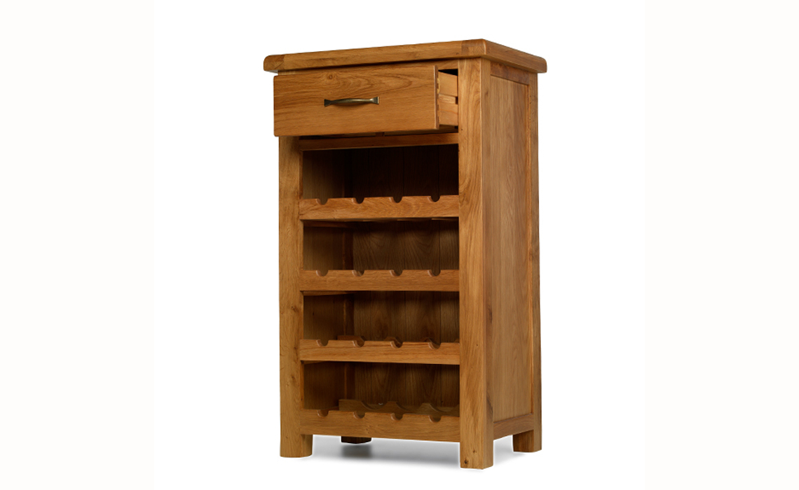 Hollywood Oak Small Wine Cabinet