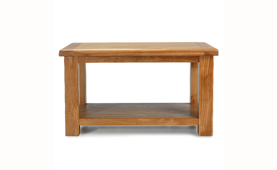 Hollywood Oak Coffee Table with Shelf