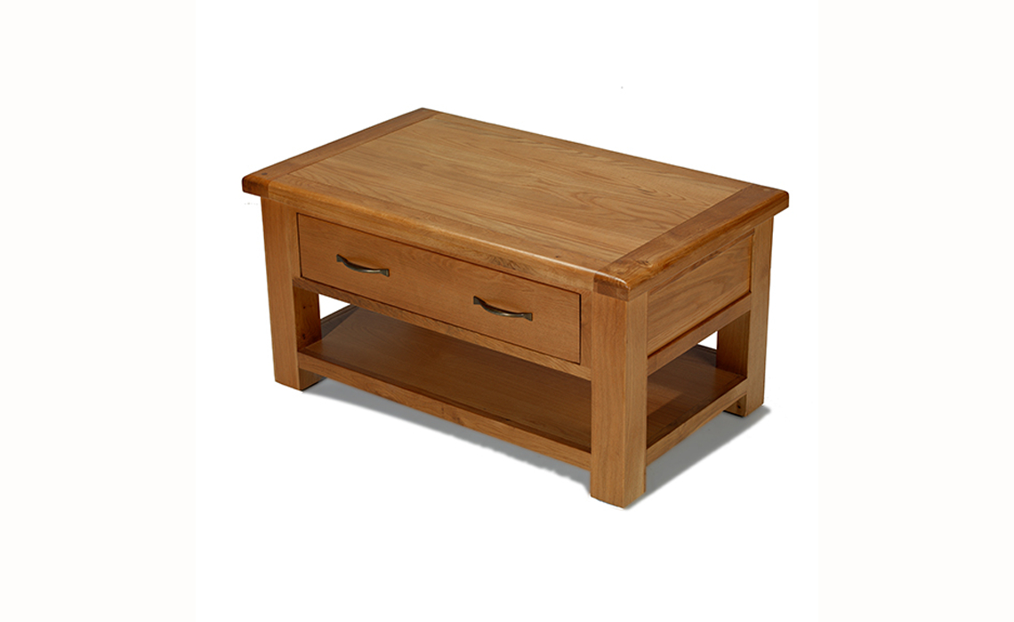 Hollywood Oak Coffee Table with Drawers